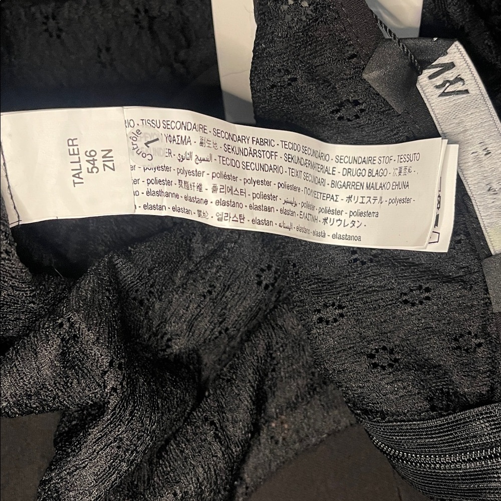 NWT Zara Strappy lace  bodysuit black size M - Picture 13 of 13